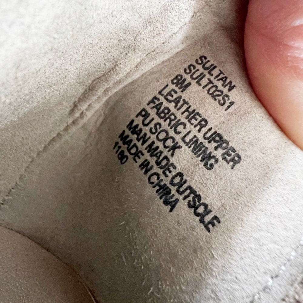 ✅‎ Steve Madden Beige Brown Suede Sultan Chelsea Wedge Sneaker size 8 - Picture 6 of 7